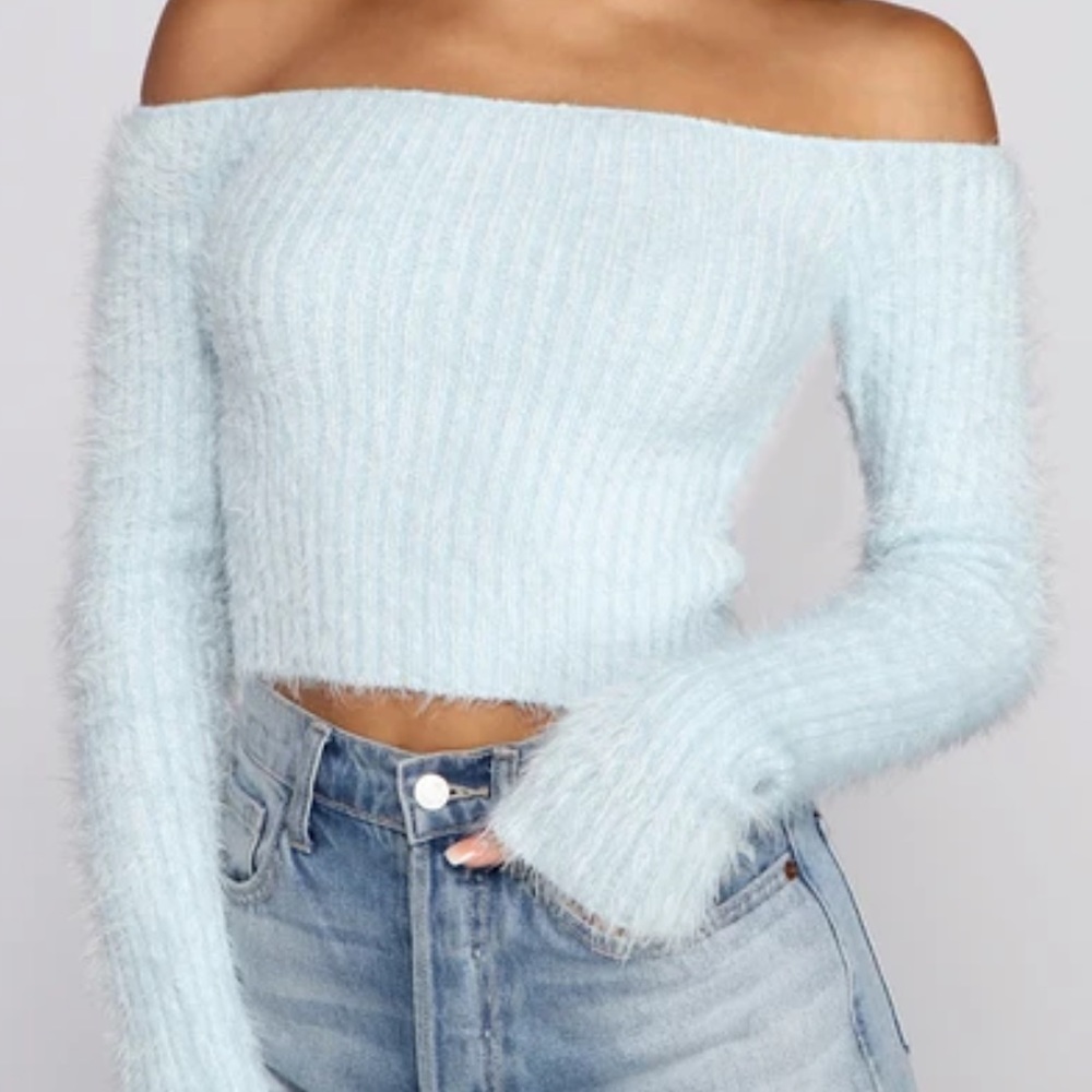 Windsor Off the Shoulder Ribbed Sweater
